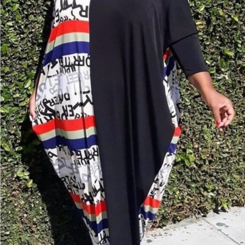 Stylish Black and Multicolor Women's Dress